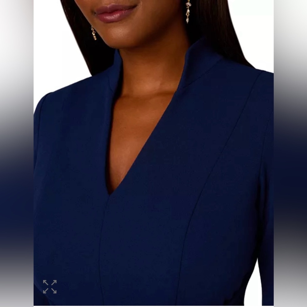 Adrianna Papell Navy Sheath Dress Dress NWT Size 12